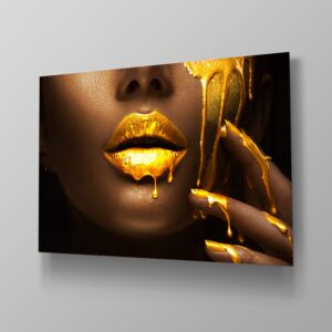 Gold Glitter Woman 1