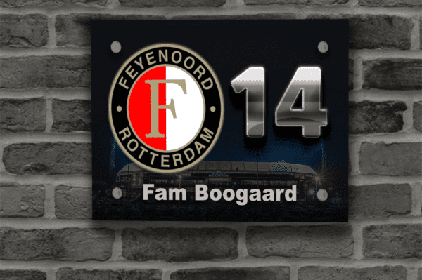 Feyenoord Naambordje 6