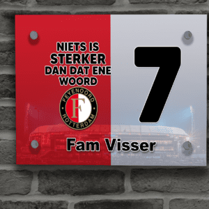 Feyenoord Naambordje 13