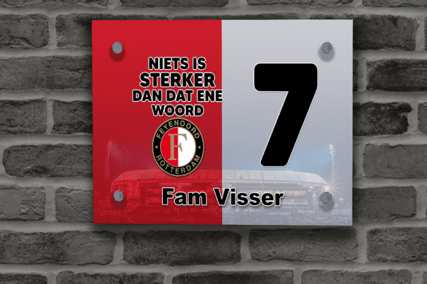 Feyenoord Naambordje 13