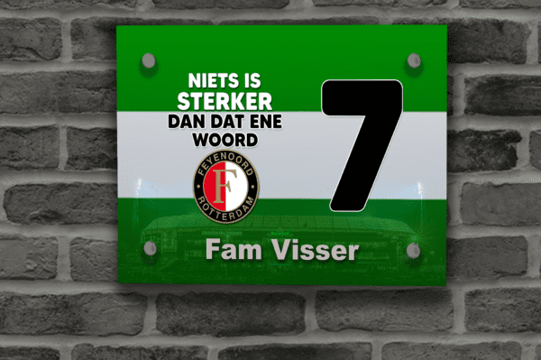 Feyenoord Naambordje 15